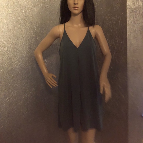 Denim blue colored tank dress - Picture 1 of 6